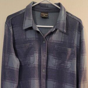 Size Large Blue and Green Flannel Shirt